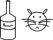 bottle + cat