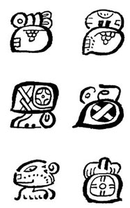 Maya hieroglyphs